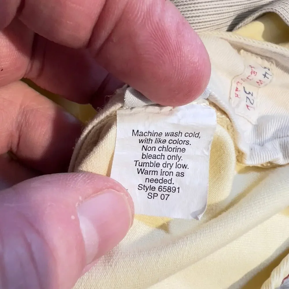 J. Crew Pale Yellow Men’s Chinos